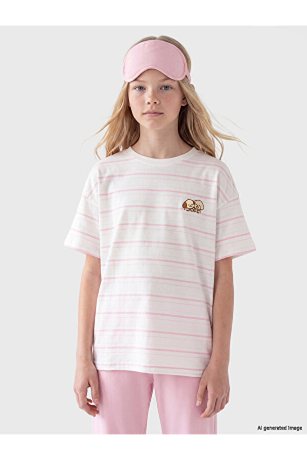 Sparkling Choices from Shining Store Zero Roba Collar Girl's Pajama Set