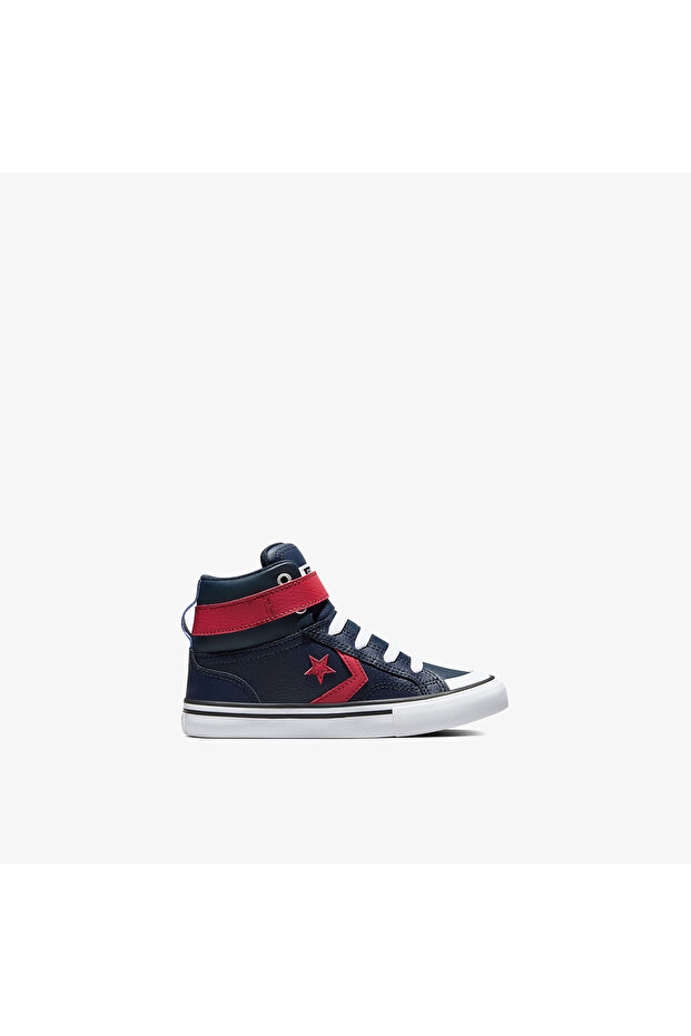 Pro Blaze Strap Easy on Children's Navy Blue Leather Boots