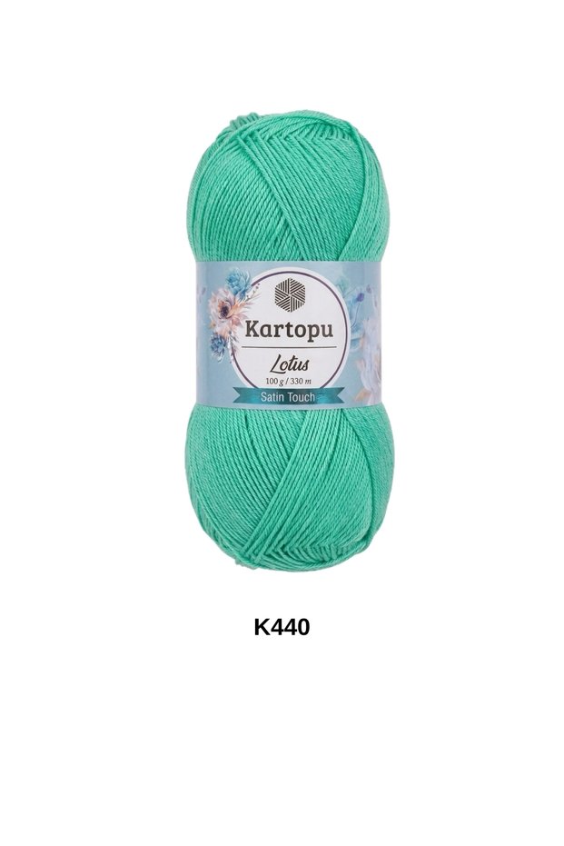 1 Piece Kartopu Lotus 100 Grams 350 Yards Microfiber Anti-Pilling Acrylic Hand Knitting Yarn Color: K440