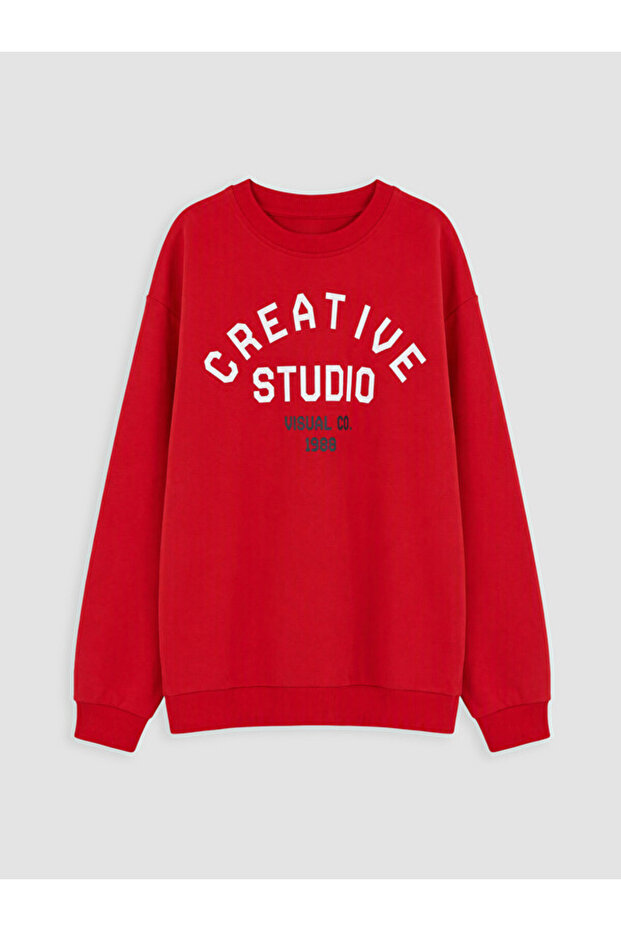 Printed Boys' Thick Sweatshirt