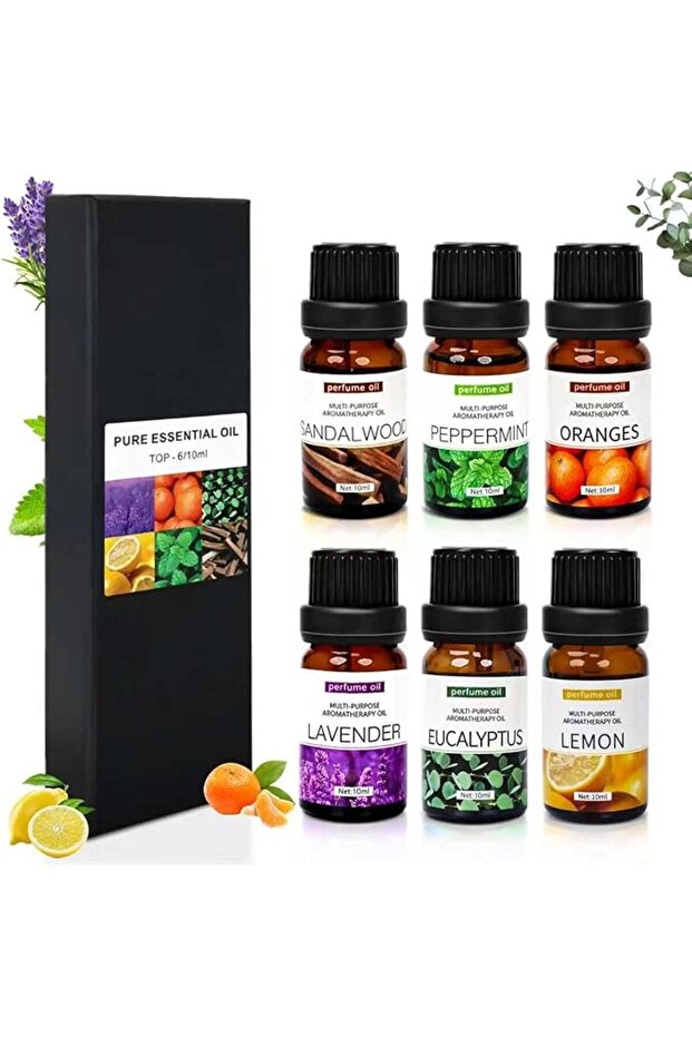SKY-TOUCH Essential Oils Set, Premium Pure Oil for Diffusers, 100% Therapeutic Grade Aromatherapy Oi