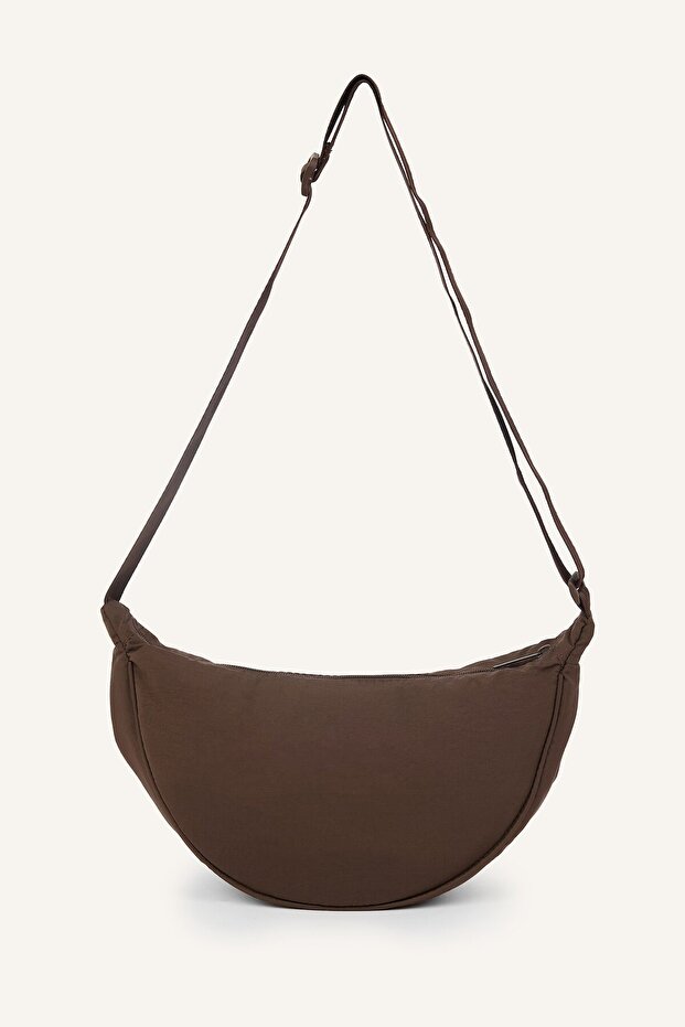 Half Moon Shaped Women's Shoulder Bag with Adjustable Strap I2316Axns