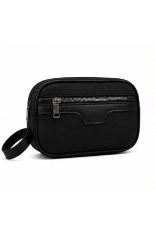 Portfolio Clutch, Shaving Bag and Handbag - Textured Faux Leather