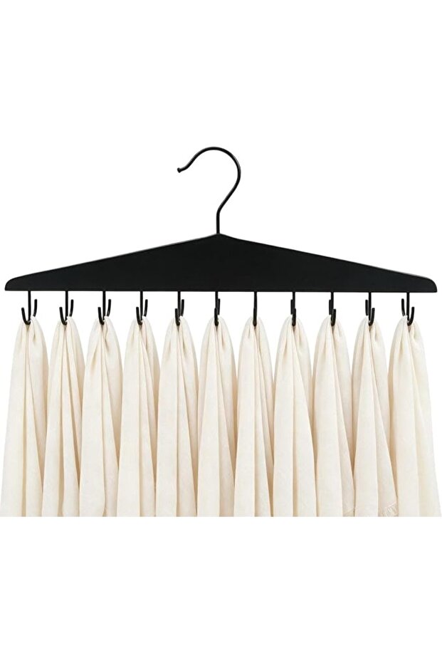 Belt Hanger for Wardrobe 22 Hook Wooden Non-Slip Tie Rack Storage