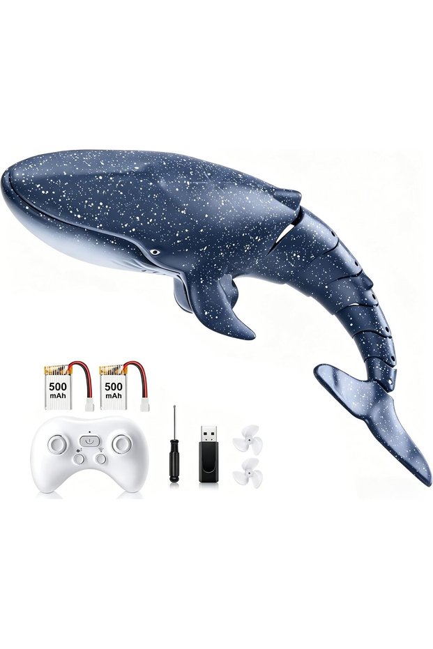 Upgraded Remote Control Shark Pool Toys, Outdoor RC Boat Water Toys for Kids Age 8-12