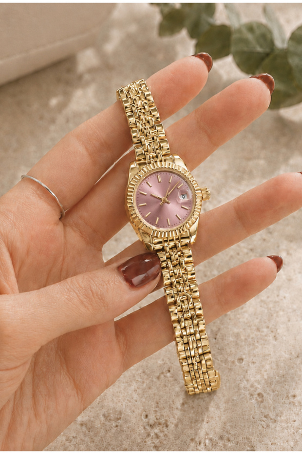 Minimal - Women's Wristwatch with Calendar