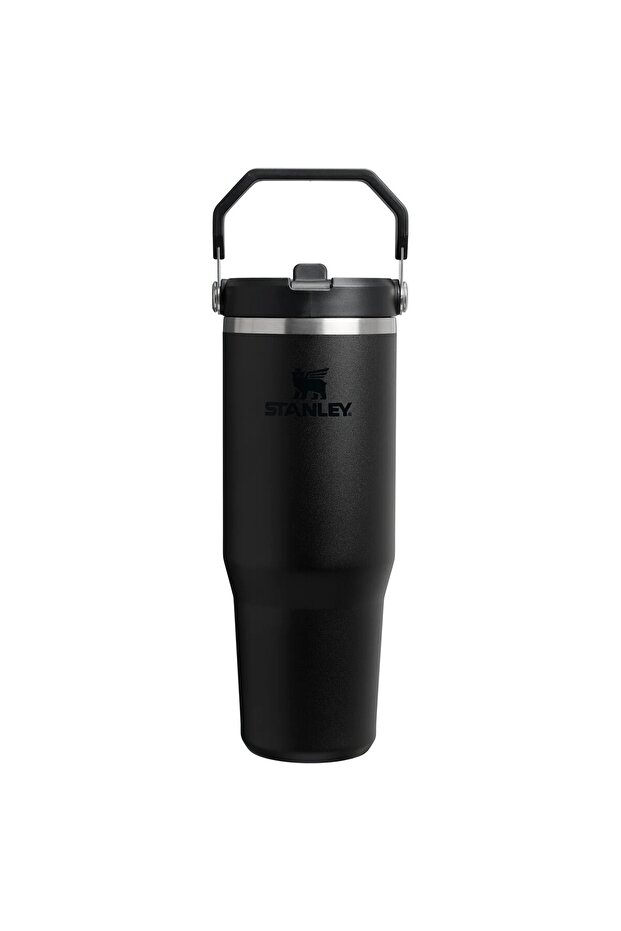The Iceflow Flip Straw Thermos Cup with Straw 0.89 Lt (30 oz) - Black 2.0