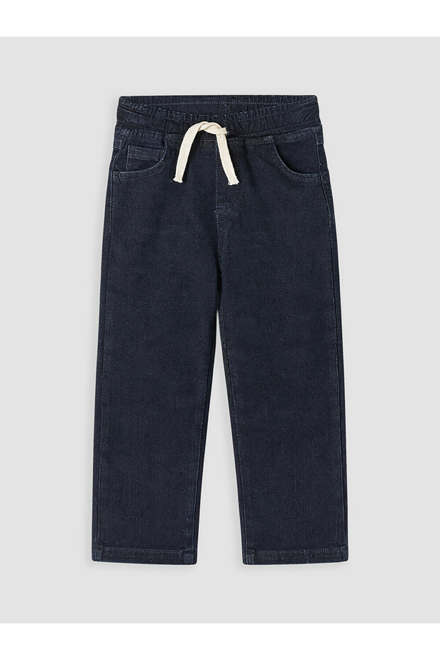 Blue Elastic Waist Boys' Jean Trousers