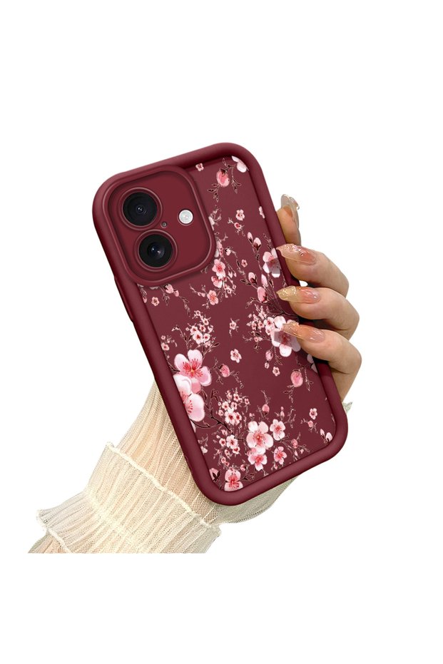 iPhone 16 Plus Compatible Elegant Dal Cherry Blossom Case, Fresh Young Girl Vibe