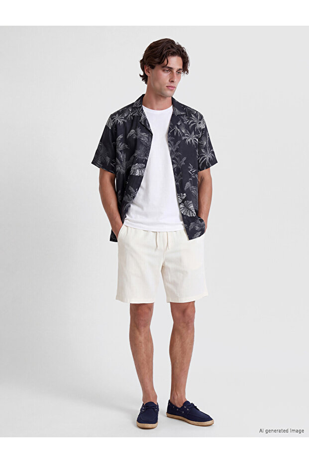 Lcw Vision Gray Regular Fit Men's Shorts