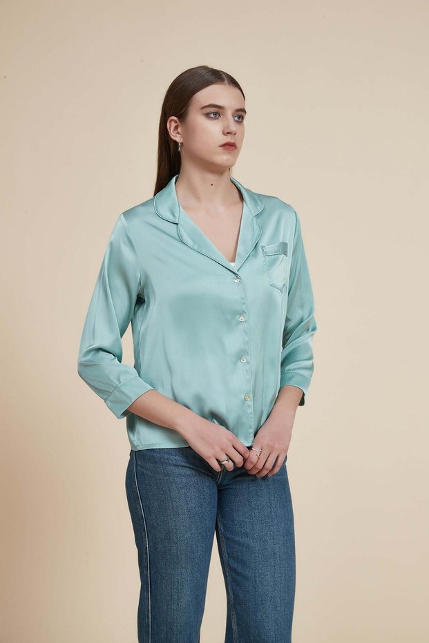 Long Pyjama Set with 3/4 Sleeves
