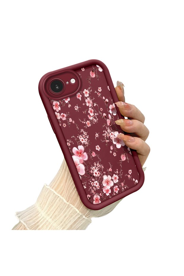 iPhone 16E Compatible Elegant Dal Cherry Blossom Case, Fresh Young Girl Air