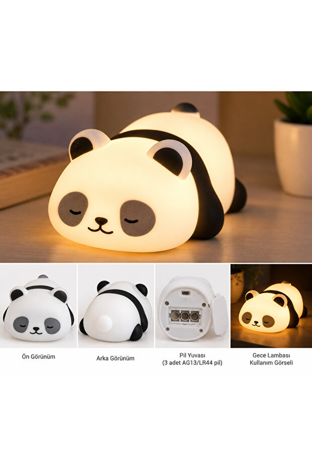Mini Pilli Panda Gece Lambası