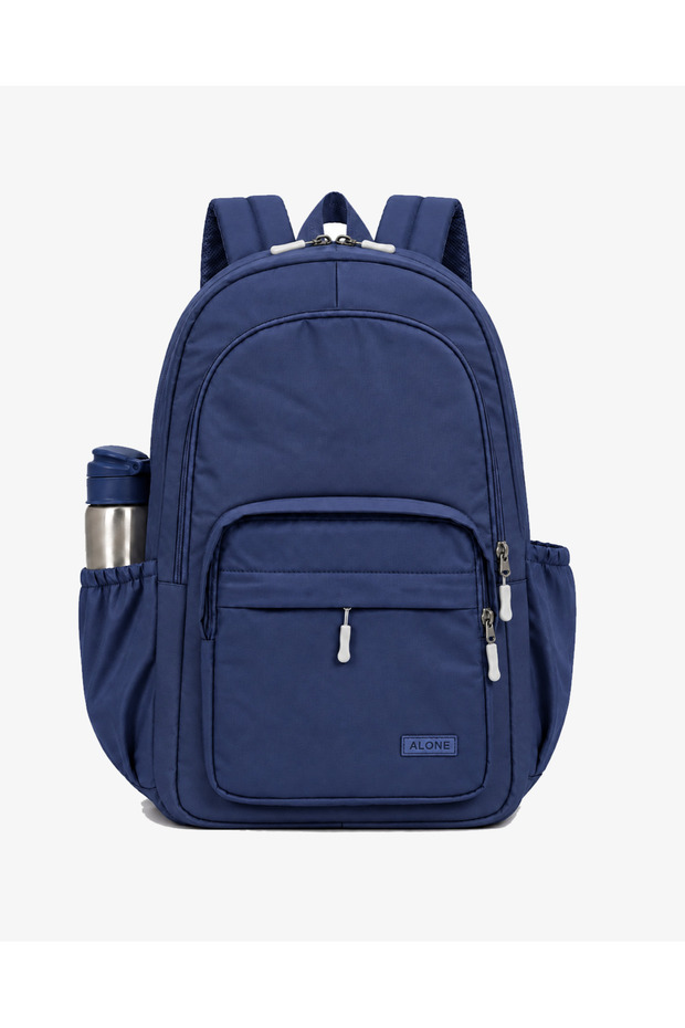 School Backpack with 15.6 Inch Laptop Compartment and Large Volume Organizer - 9106-Navy Blue