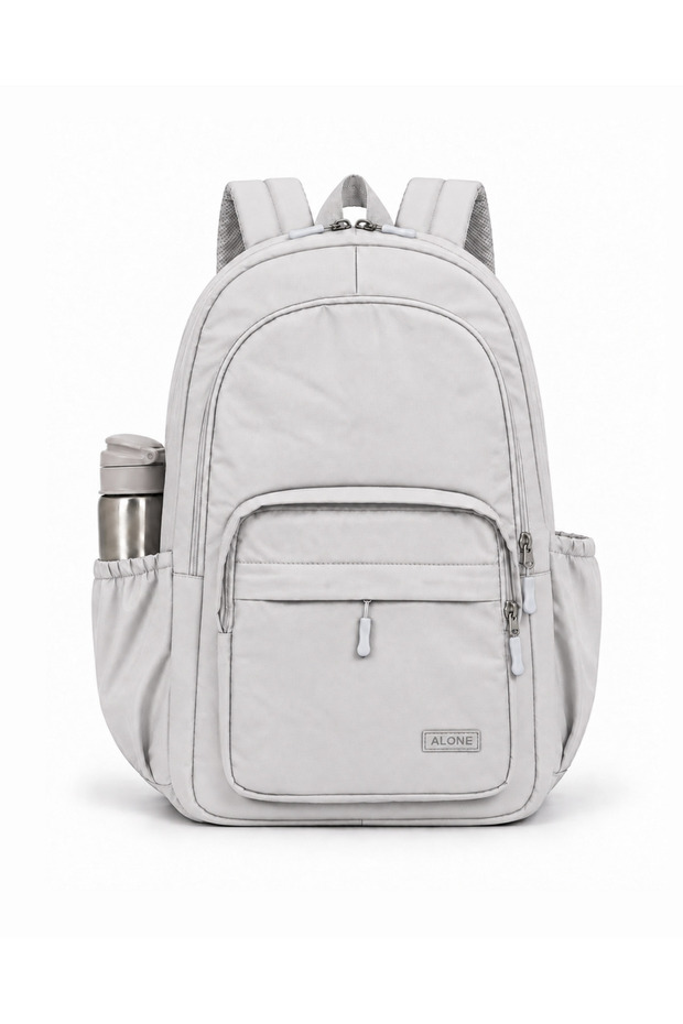 School Backpack with 15.6 Inch Laptop Compartment and Large Volume Organizer - 9106-Grey