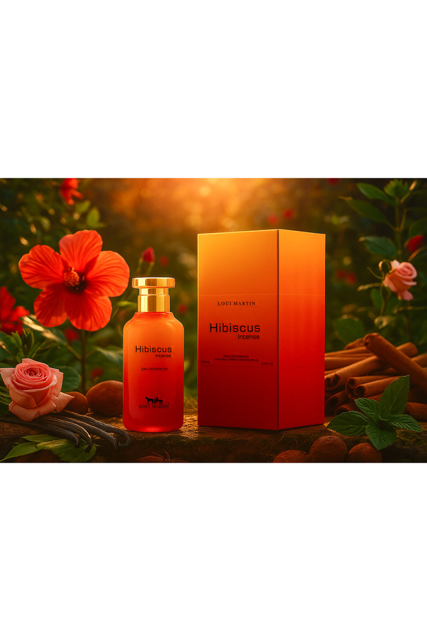 Hibiscus Intense Eau De Parfum 100ml | Hibiscus, Pink Pepper, Rose & Leather | Warm Vanilla & Musk Fragrance