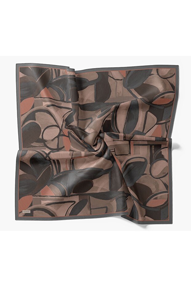 Velora Scarf Abstract Smoked