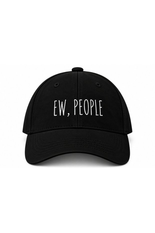 Ew People Embroidered Hat Cap (with Pen Holder Gift)
