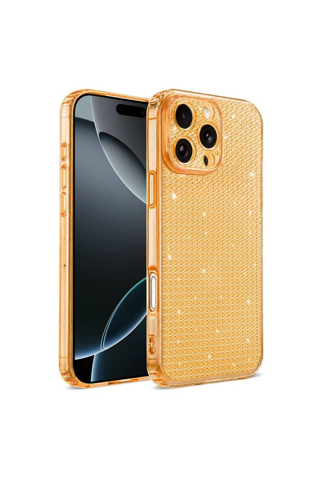 متوافق مع iPhone 16 PRO - حافظة كريستال فلكس شفافة من السيليكون ذات مظهر لامع وفخم