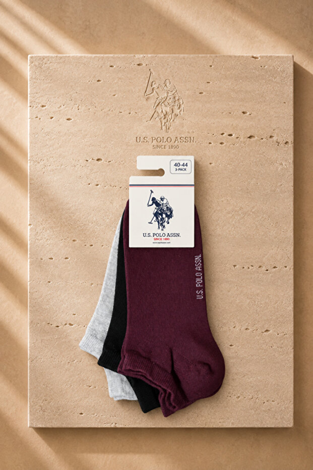 3-Pack Men's Cotton Bootie Socks
