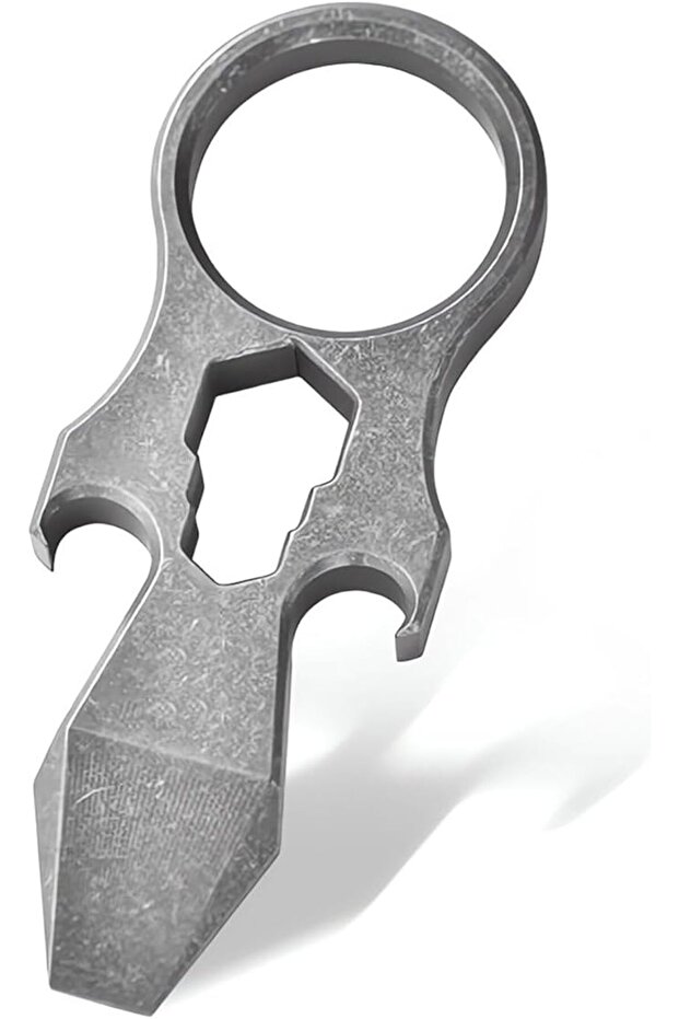 Titanium Pocket Multi-Tool, Compact EDC Keychain Tool with Wrench Function, for Daily Carry, Repairs