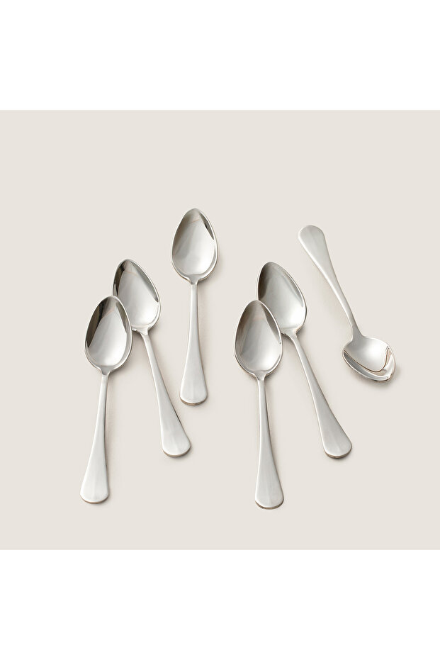 Lumina 18 Piece Tea Spoon Set Shiny Silver
