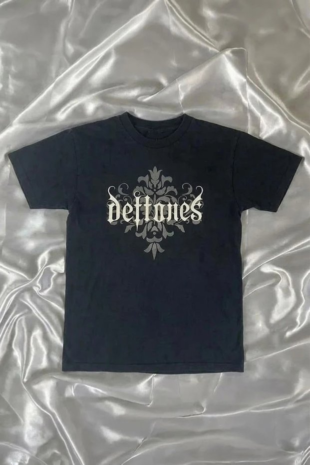 Black Deftones Gothic Y2K Unisex Short Sleeve T-Shirt