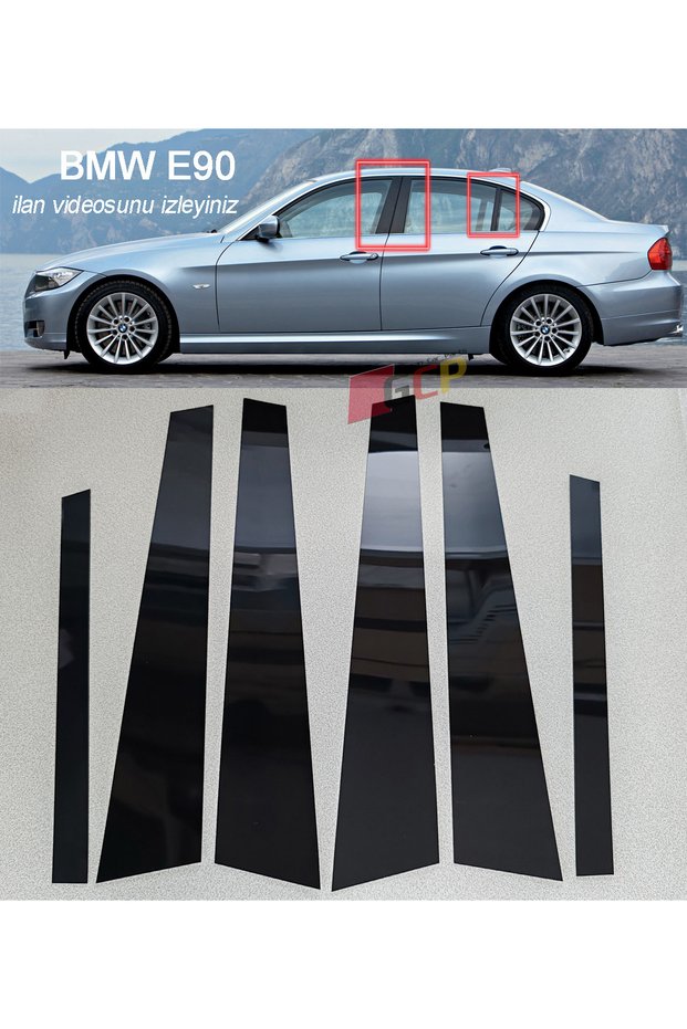 Bmw E90 Compatible Glass Door Post Plating - Scratch Problem on Bmw E90 Posts