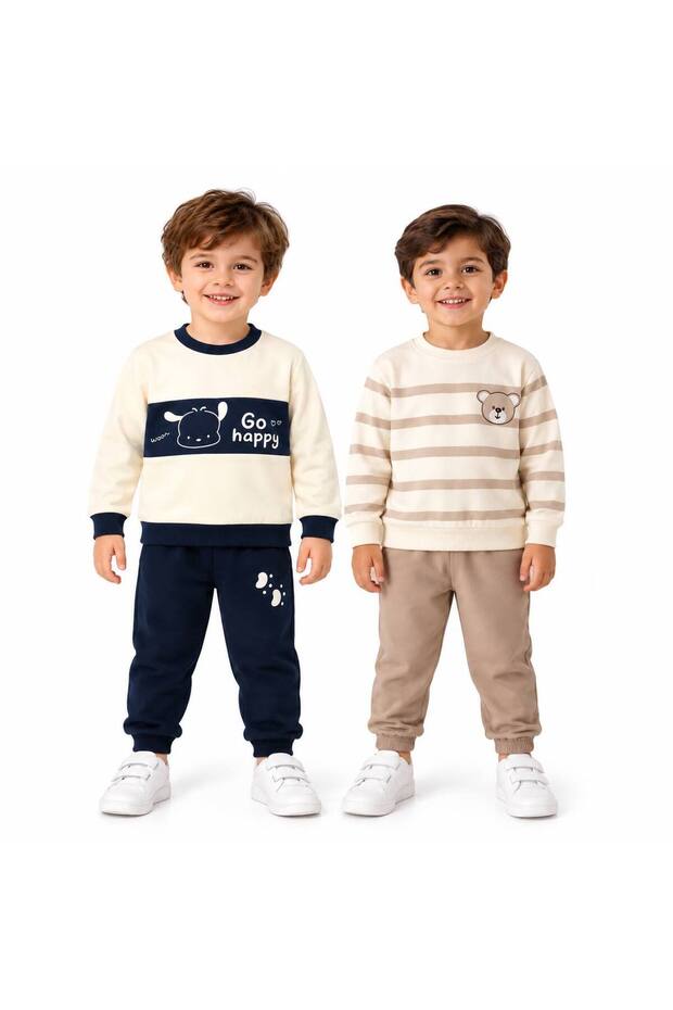 Boy's Seasonal 2-Piece Top and Bottom Tracksuit Set
