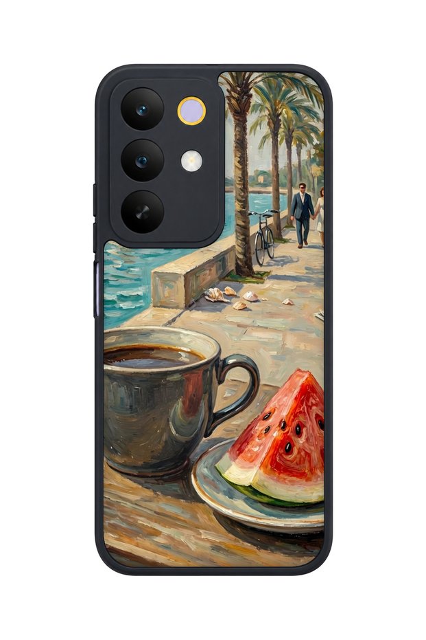 C85 5g Compatible Palm Patterned Shockproof Case with Camera Protection
