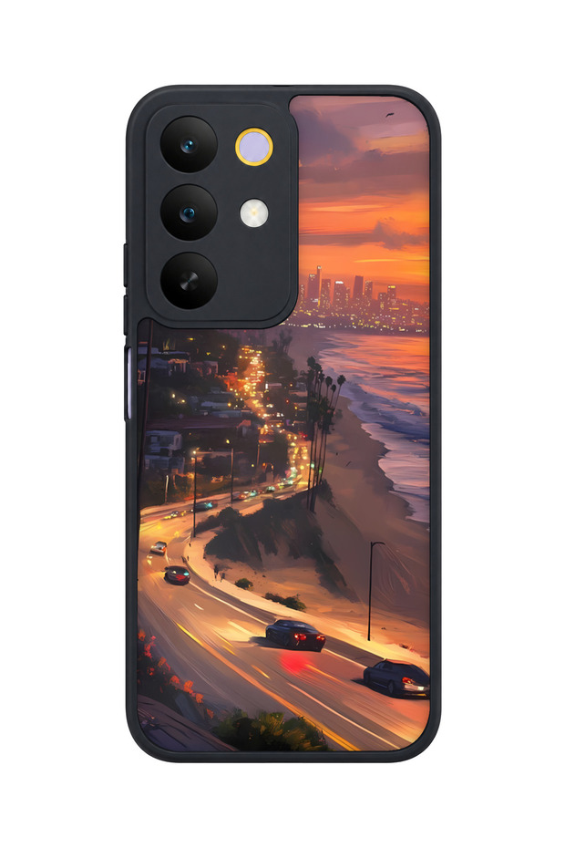 C85 5g Compatible Sunset Pattern Camera Protected Shockproof Case