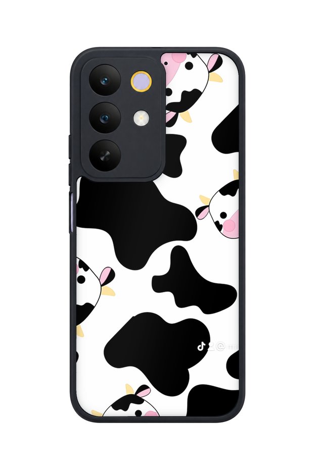 C85 5g Compatible Cow Face Patterned Shockproof Case with Camera Protection