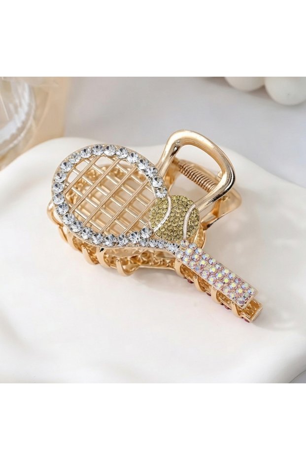 Crystal Stone Gold Tennis Racket Buckle Special Design Latch Buckle New Trend