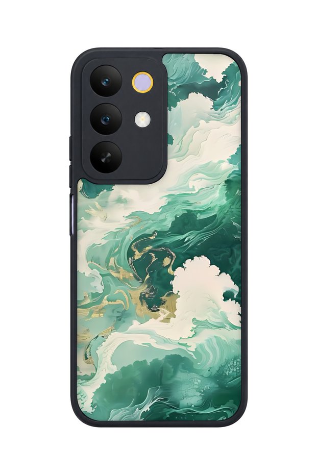C85 5g Compatible Emerald Patterned Camera Protected Shockproof Case