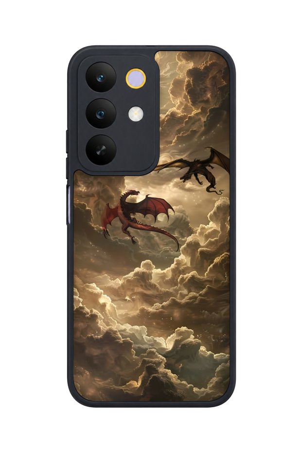 C85 5g Compatible Dragons Pattern Camera Protected Anti-Knock Case