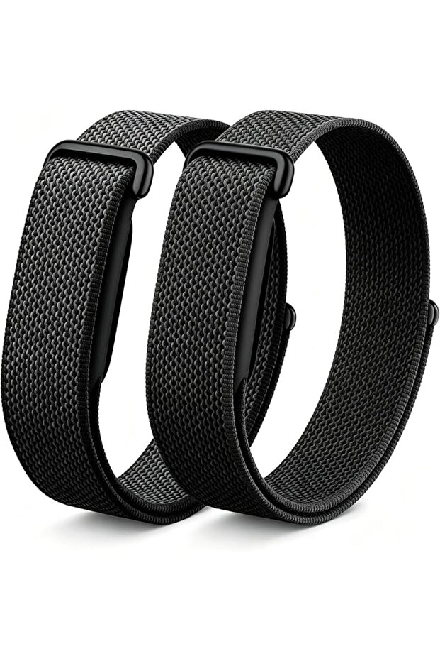 2 Pack Nylon Sport Band Compatible with Google Fitbit Air, Replacement Loop Strap Soft Breathable Ho