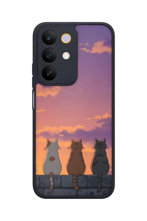 C85 5g Compatible Cats Patterned Camera Protected Shockproof Case
