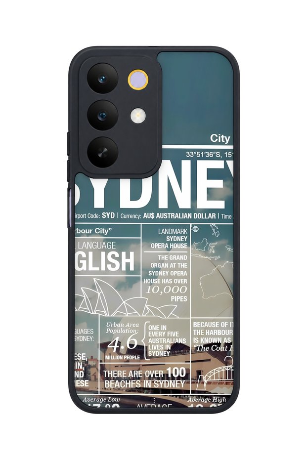 C85 5g Compatible Sydney Pattern Shockproof Case with Camera Protection