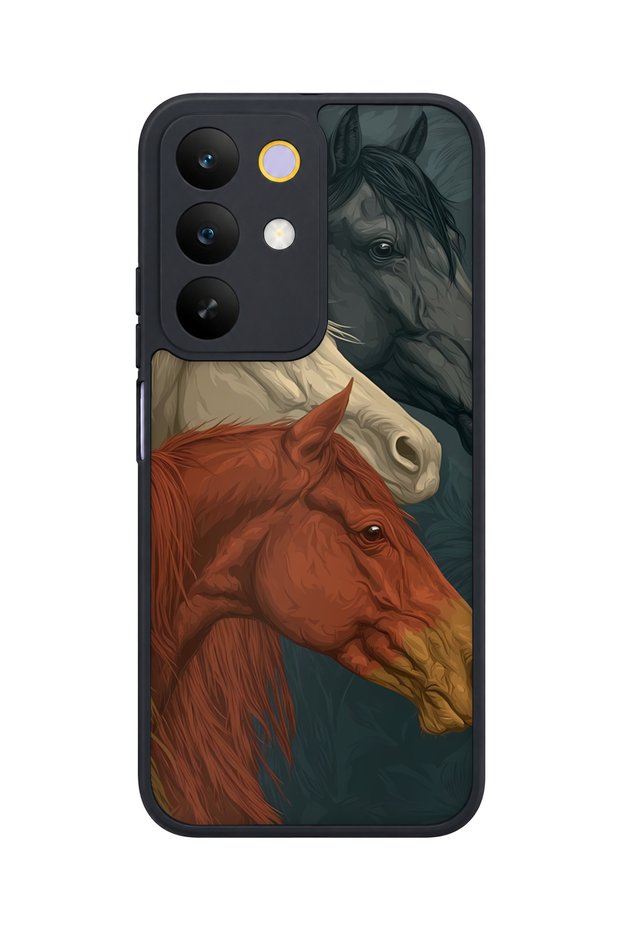 C85 5g Compatible Baroque Horse Pattern Camera Protected Shockproof Case