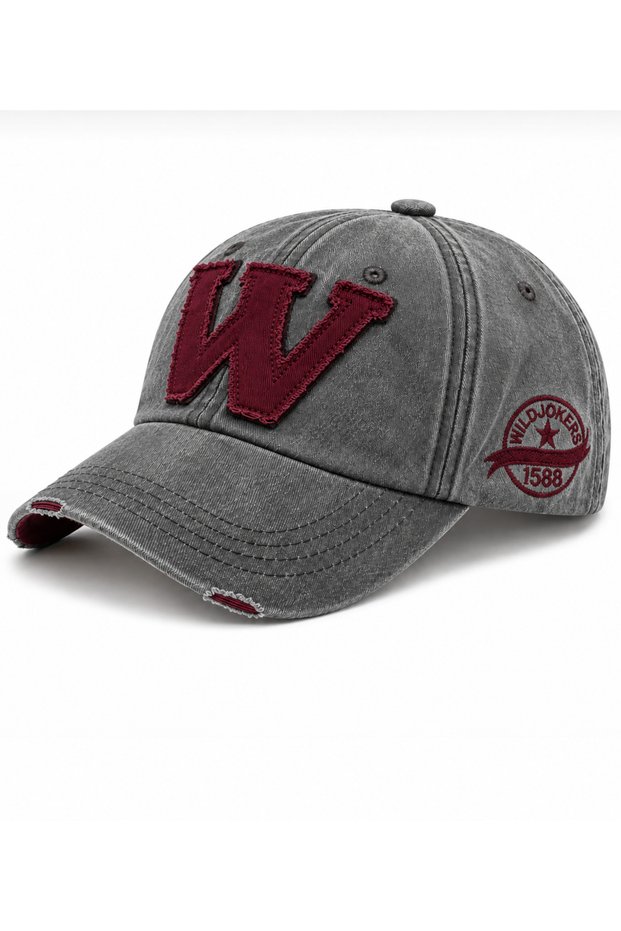 Antique Washed Hat with W Logo Unisex