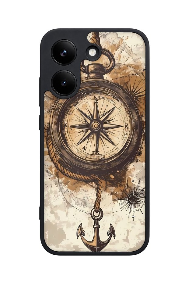 X8 Pro Compatible Compass Patterned Camera Protected Shockproof Case