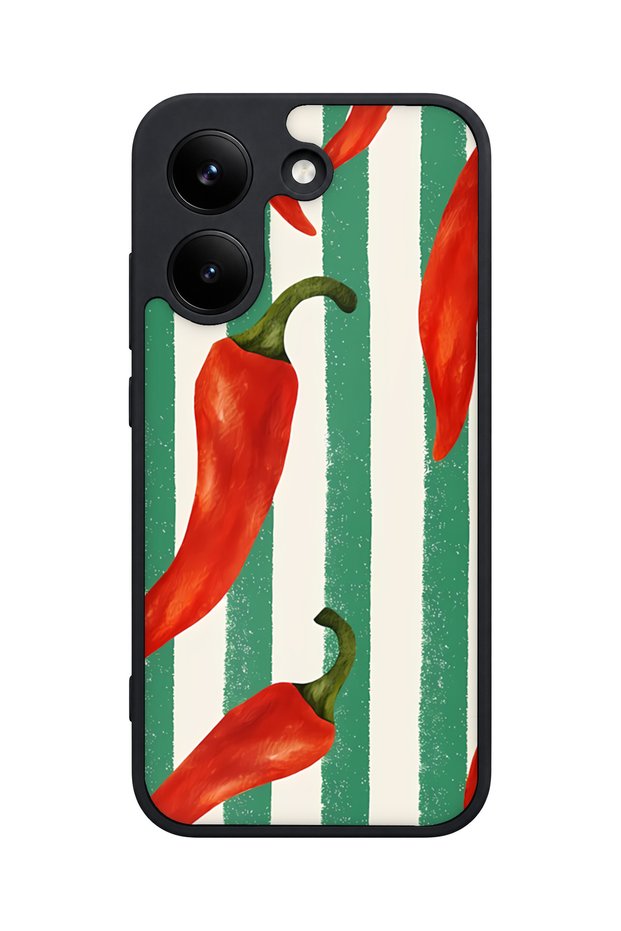 X8 Pro Compatible Pepper Patterned Camera Protected Shockproof Case