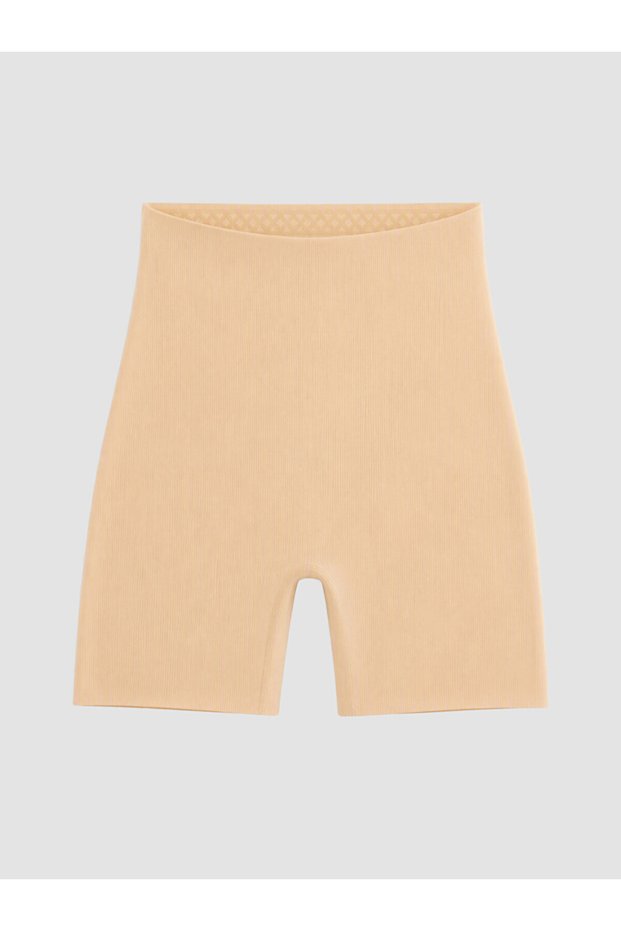 Özmarka New Season Pink Ribbed Corset Shorts Leggings