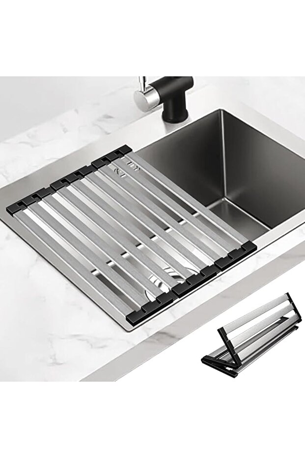 Dish Drying Racks, Roll Up Dish Drying Rack Over The Sink, Multipurpose Foldable Sink Cuttin