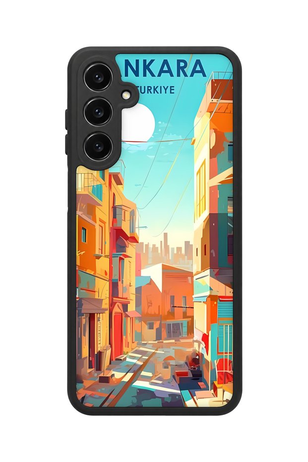 Samsung Galaxy A16 Compatible Ankara Patterned Shockproof Case with Camera Protection