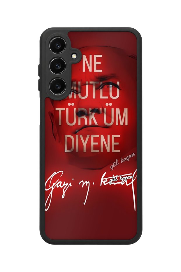 Samsung Galaxy A16 Compatible Nemutlutürküm Patterned Camera Protected Shockproof Case