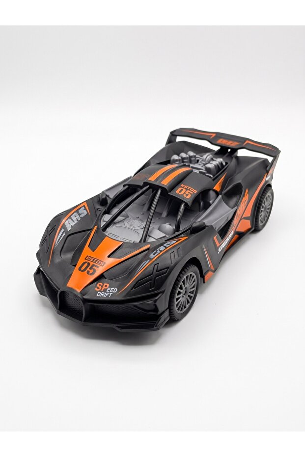 Remote-Controlled Race Car Full Function 17 cm 45166 Black Red