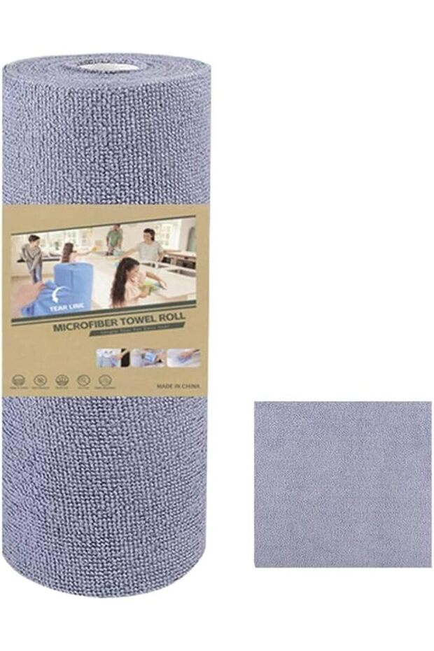 ®   20 قطعة من قماش التنظيف المصنوع من الألياف الدقيقة على شكل لفة