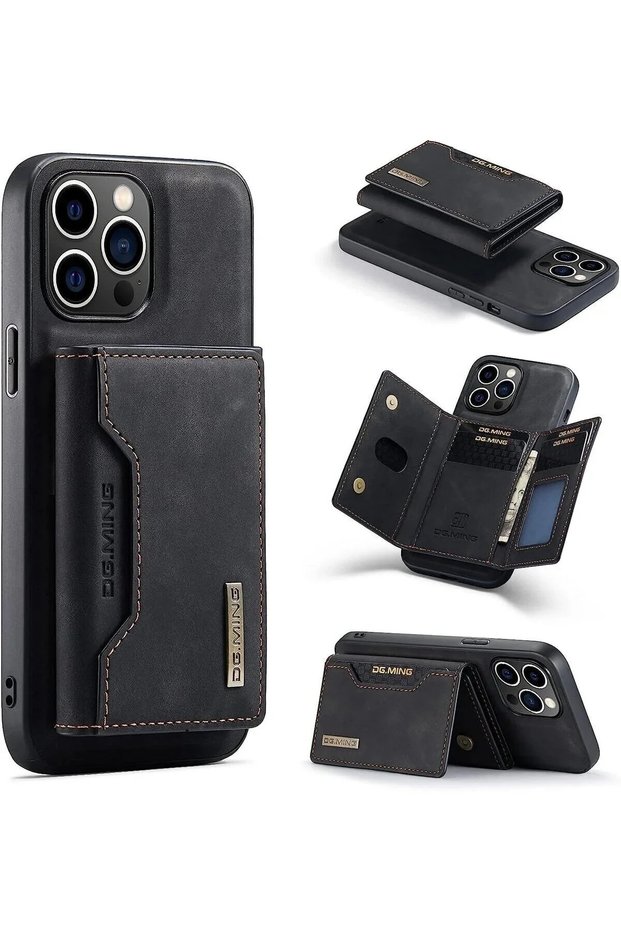 iPhone 14 Pro Max Case 2-in-1 Detachable Magsafe Magnet Wallet Premium Leather Phone Case Magwallet Pro