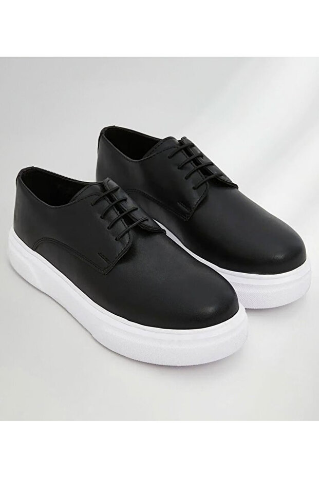 Ortropedikal Rakerplus 3024-Sm-B Black Matte White Tbn High Sole Children's Classic Shoes